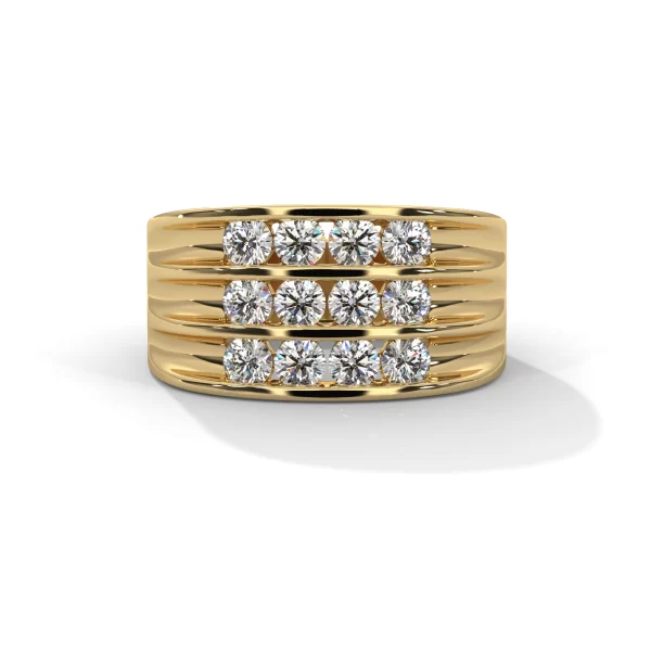 12 Stone Men's H&A Diamond Ring - Image 3