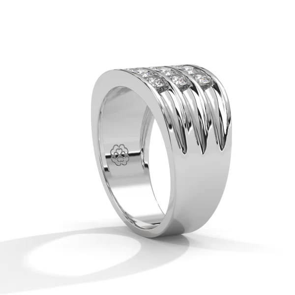 12 Stone Men's H&A Diamond Ring - Image 4