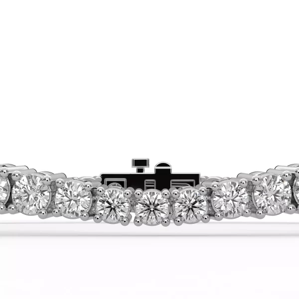 Interwoven Flowers H&A Diamond Tennis Bracelet - Image 4