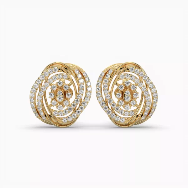 Intricate Layers H&A Diamond Studs - Image 3