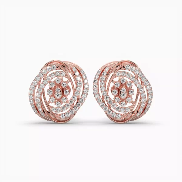 Intricate Layers H&A Diamond Studs - Image 2