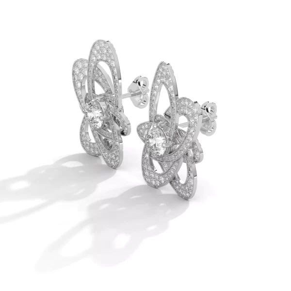 3.05ct Ribbons of Life H&A Diamond Studs - Image 5