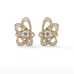 3.05ct Ribbons of Life H&A Diamond Studs