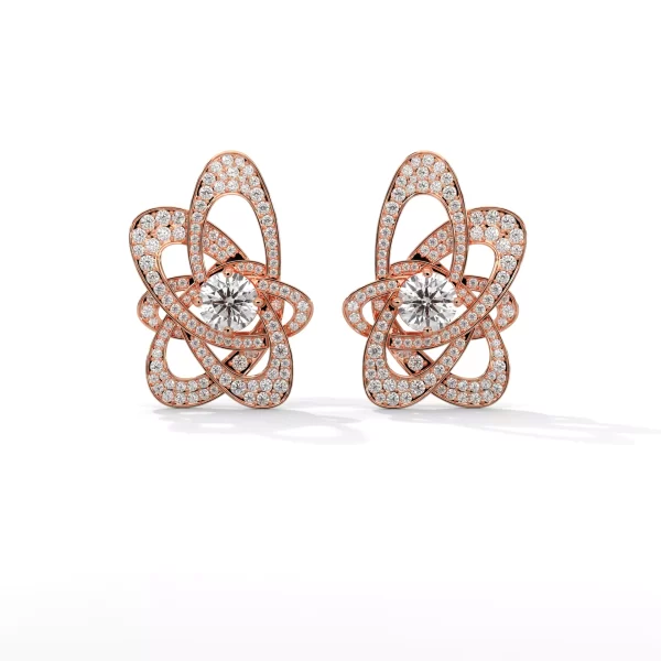 3.05ct Ribbons of Life H&A Diamond Studs - Image 3