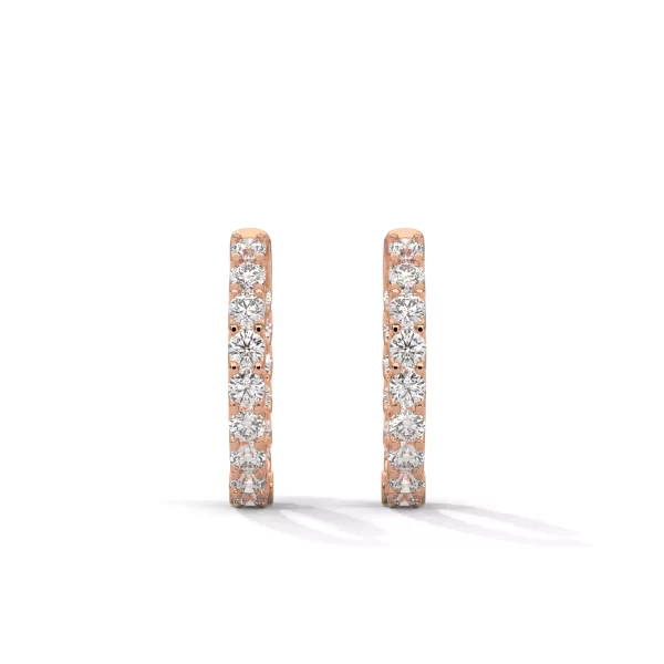 Floating Eternity H&A Diamond Hoop Earring - Image 2