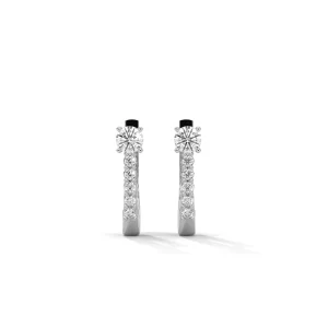 U-Shaped H&A Diamond Hoop Earring