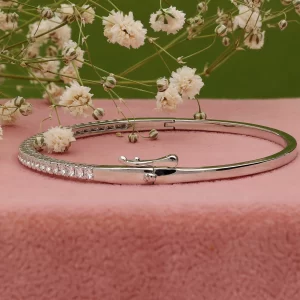 Classic Single Line Half H&A Diamond Bangle