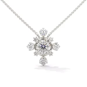 Snowflake Inspired H&A Diamond Necklace